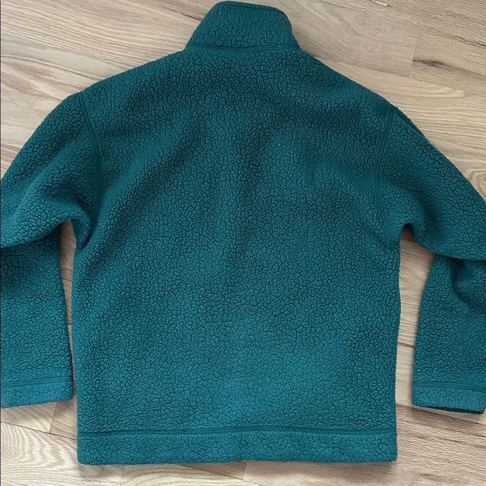 Patagonia vintage 1/2 zip pullover green fleece jacket size XS